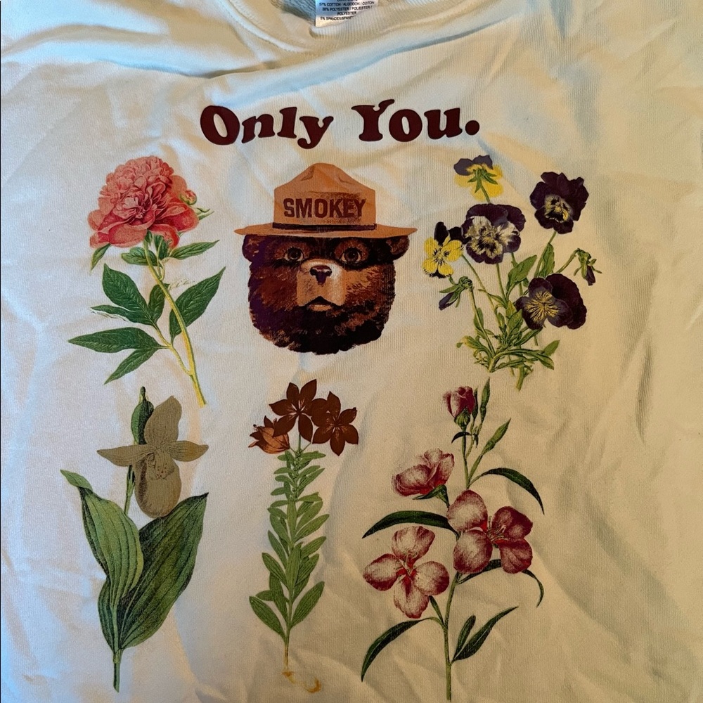 Smokey Bear pullover sweatshirt